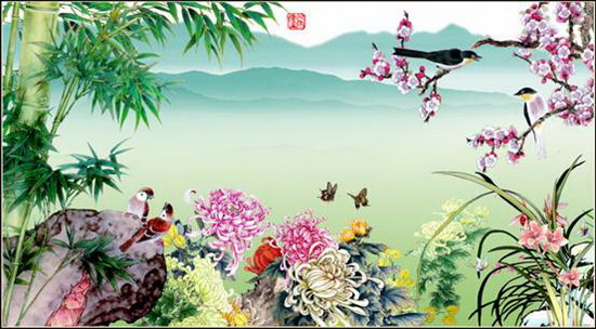 賞梅蘭竹菊 品君子風雅